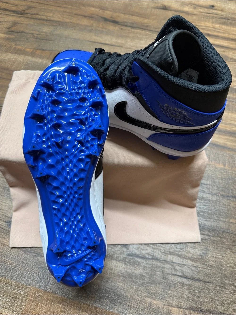 Jordan Men's Blue, Black & White High-Top Athletic Sneakers